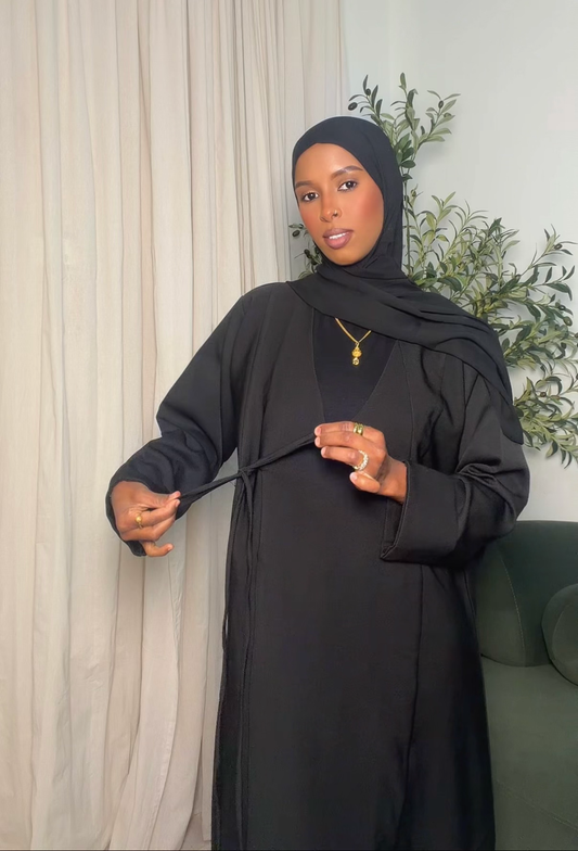 BLACK WRAP ABAYA